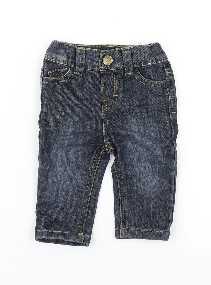Denim Co Boys Blue Denim Cargo Jeans Size 3-6 Months