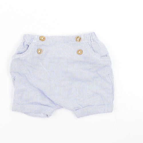 TU Boys Blue Striped  Cropped Trousers Size 0-3 Months