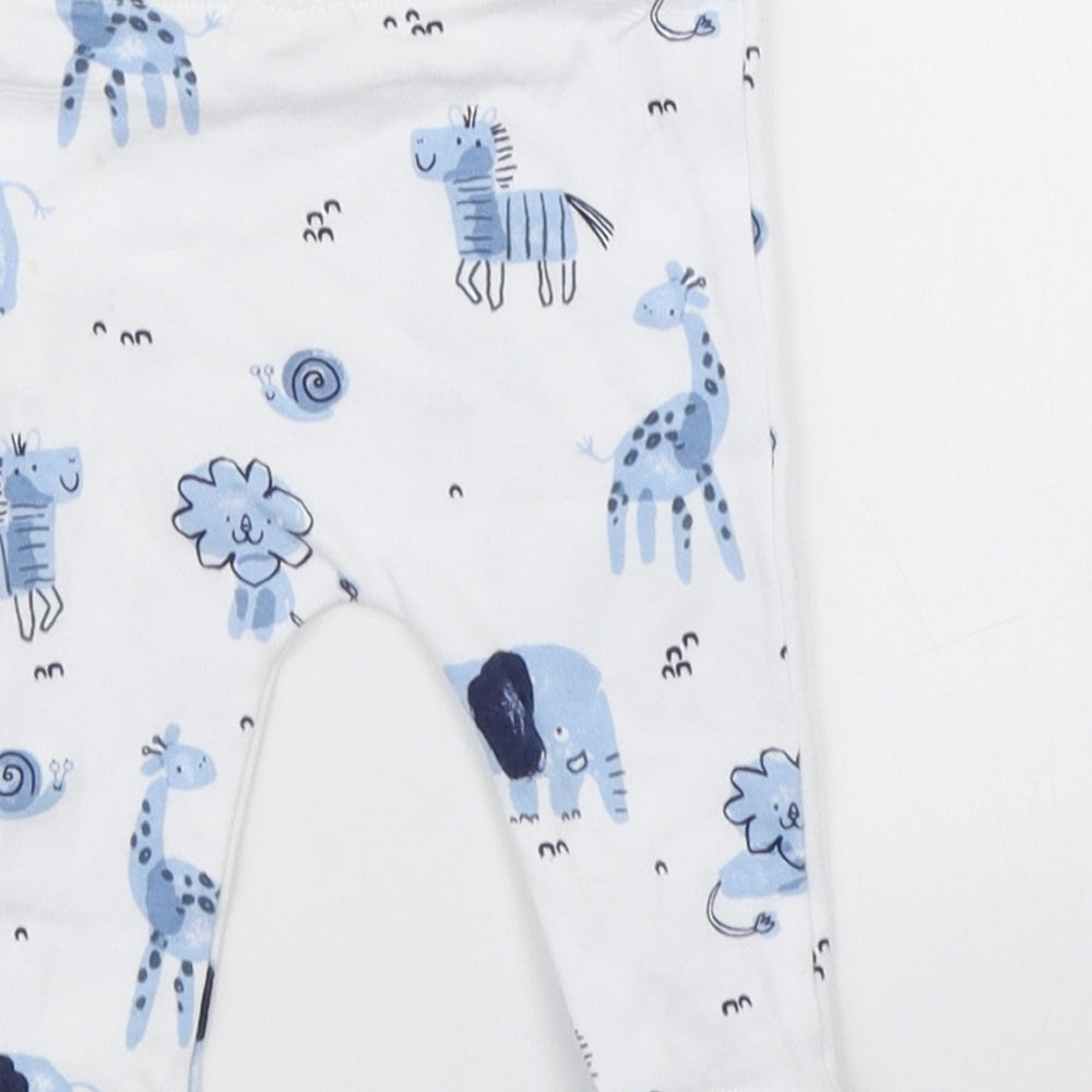 Fred & flo Boys White   Capri Leggings Size 3-6 Months