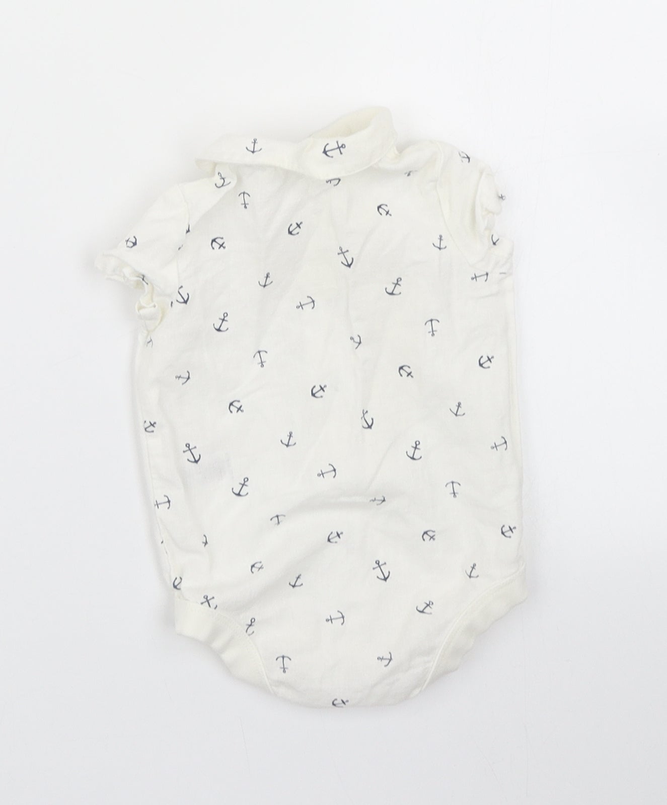 TU Boys White   Romper One-Piece Size 0-3 Months