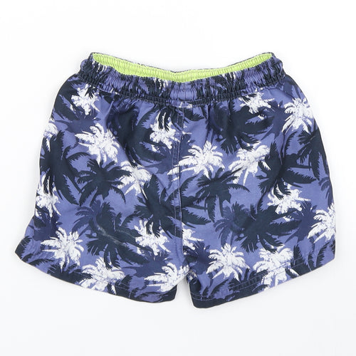 Matalan Boys Blue Floral  Sweat Shorts Size 5 Years