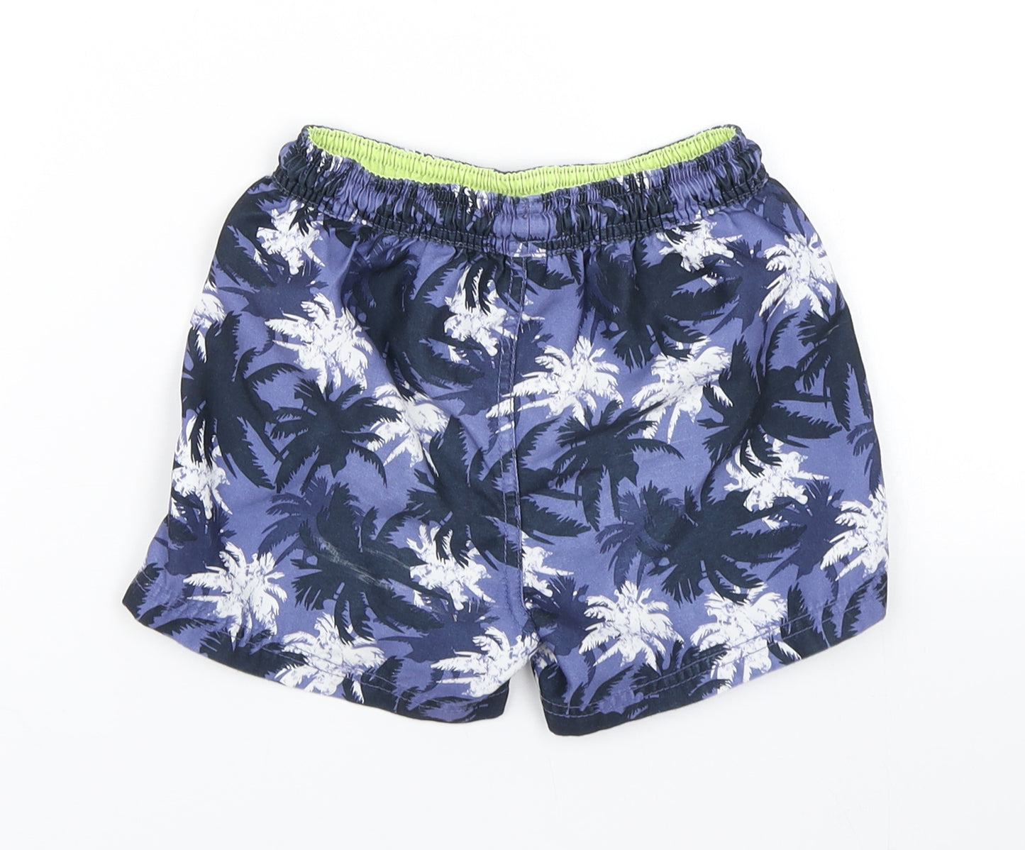 Matalan Boys Blue Floral  Sweat Shorts Size 5 Years