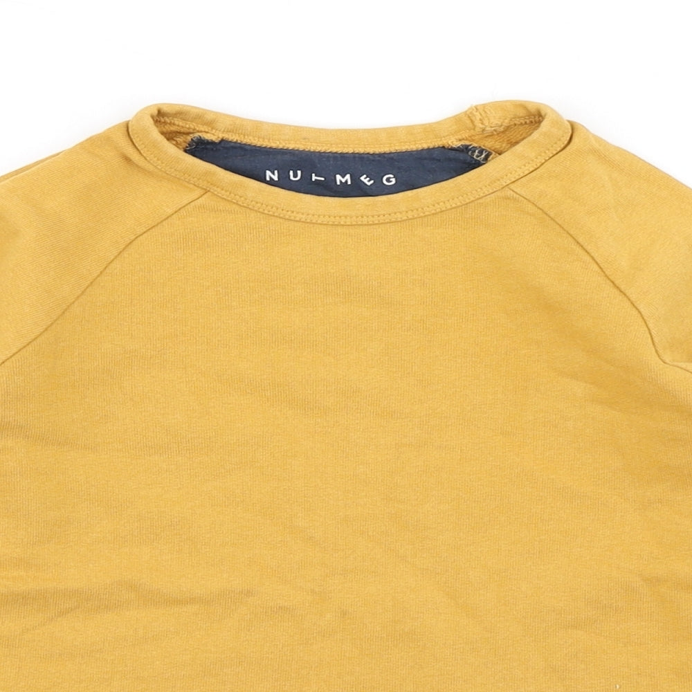 Nutmeg Boys Yellow   Pullover Sweatshirt Size 6-7 Years