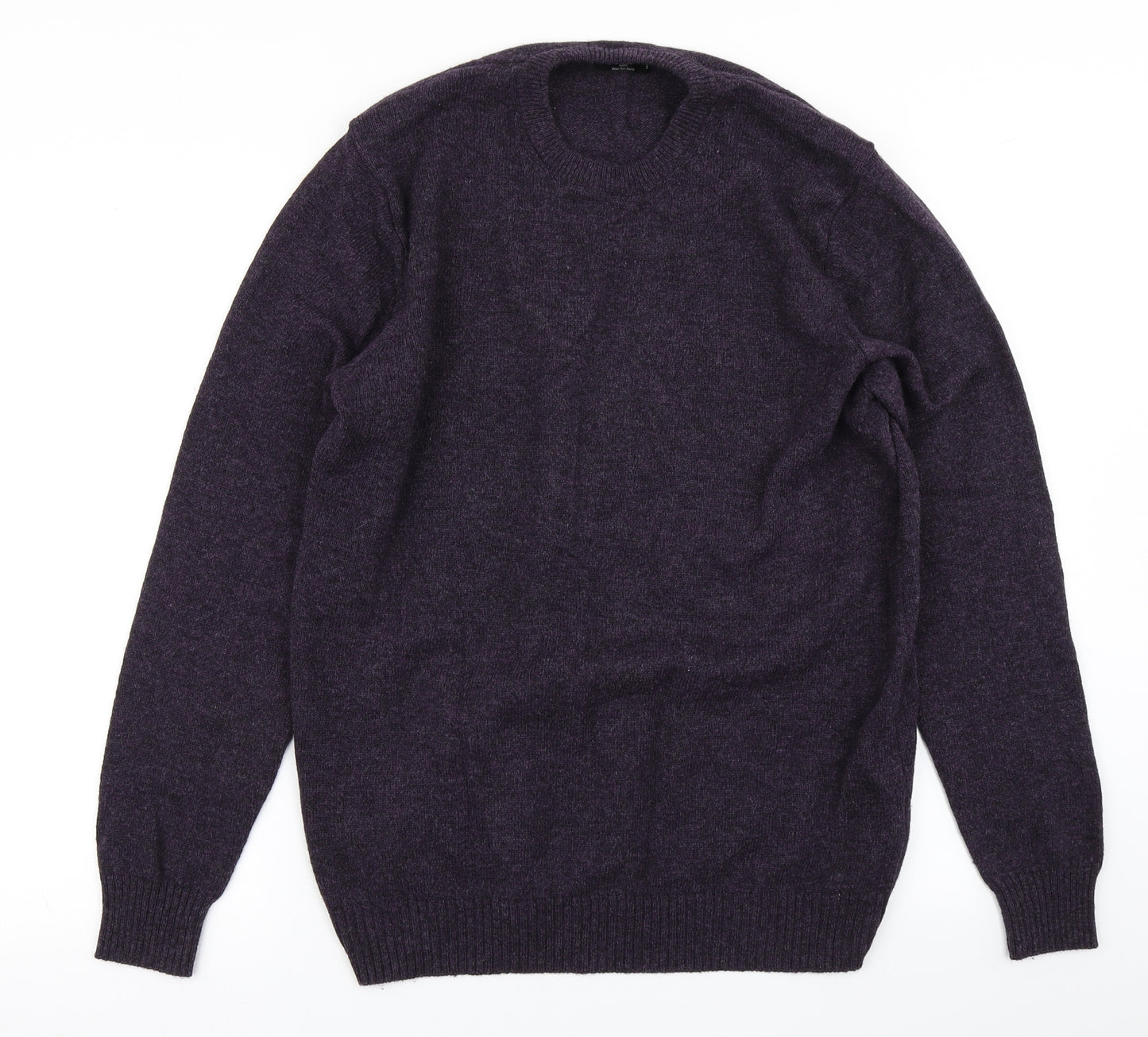 The Collection Mens Purple  Knit Pullover Jumper Size M