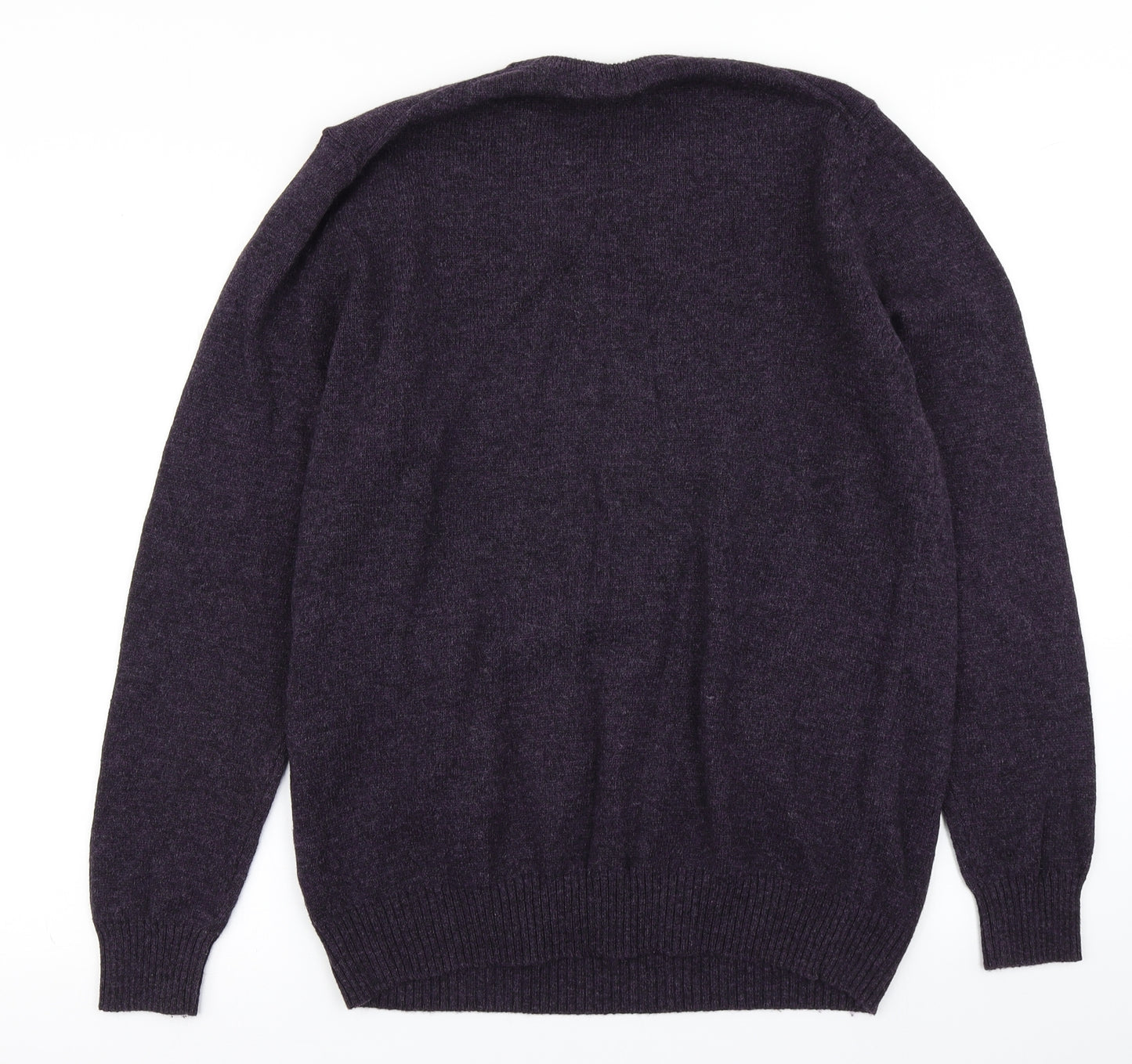 The Collection Mens Purple  Knit Pullover Jumper Size M