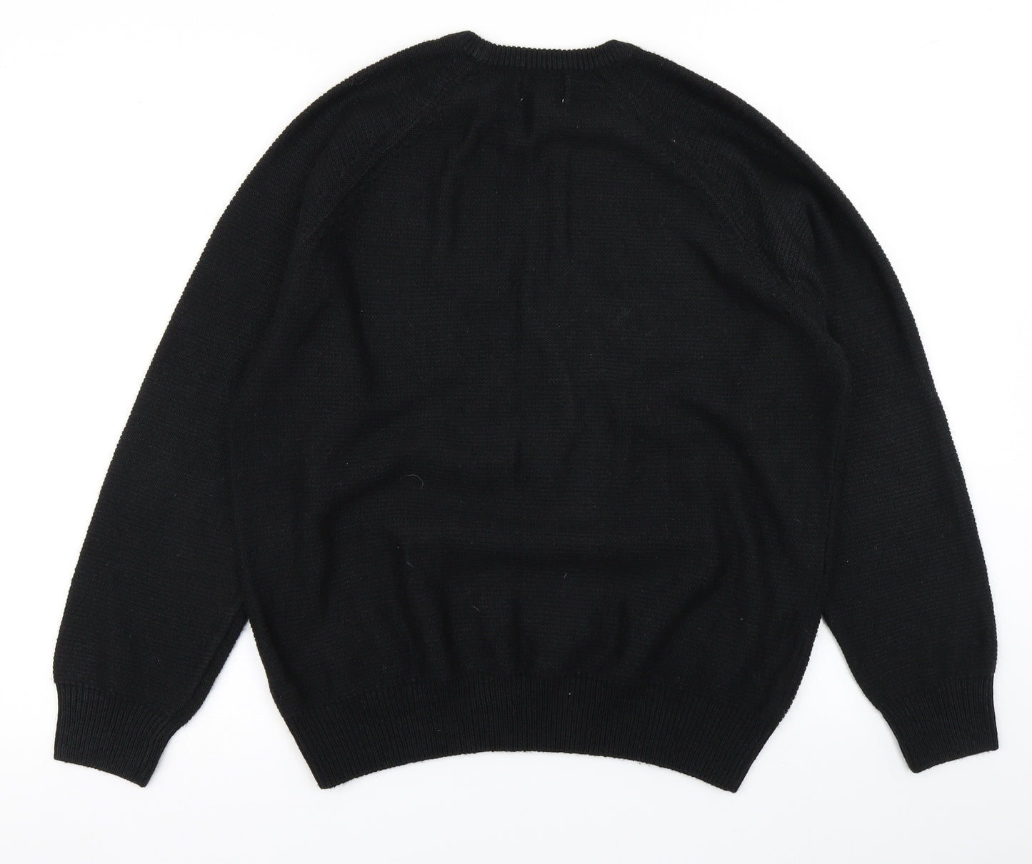 George Mens Black  Knit Pullover Jumper Size M