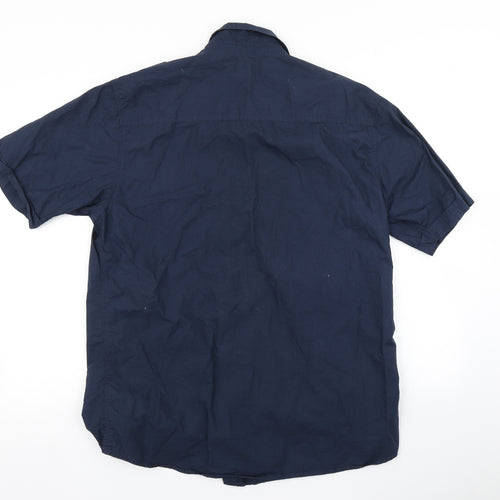 Brooker Mens Blue    Button-Up Size L