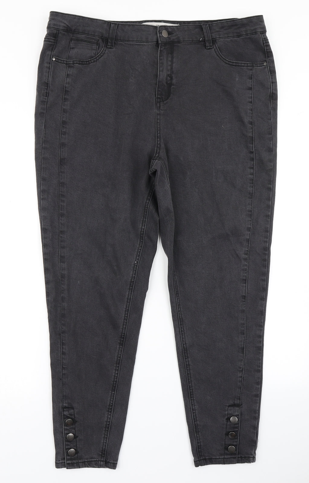 Denim Co Womens Black  Denim Skinny Jeans Size 18 L24 in
