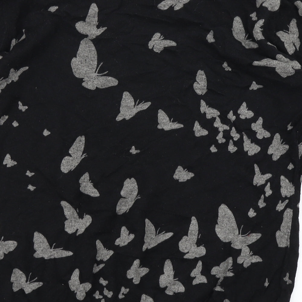 NEXT Womens Black  Knit Pullover Jumper Size 12  - Butterfly print