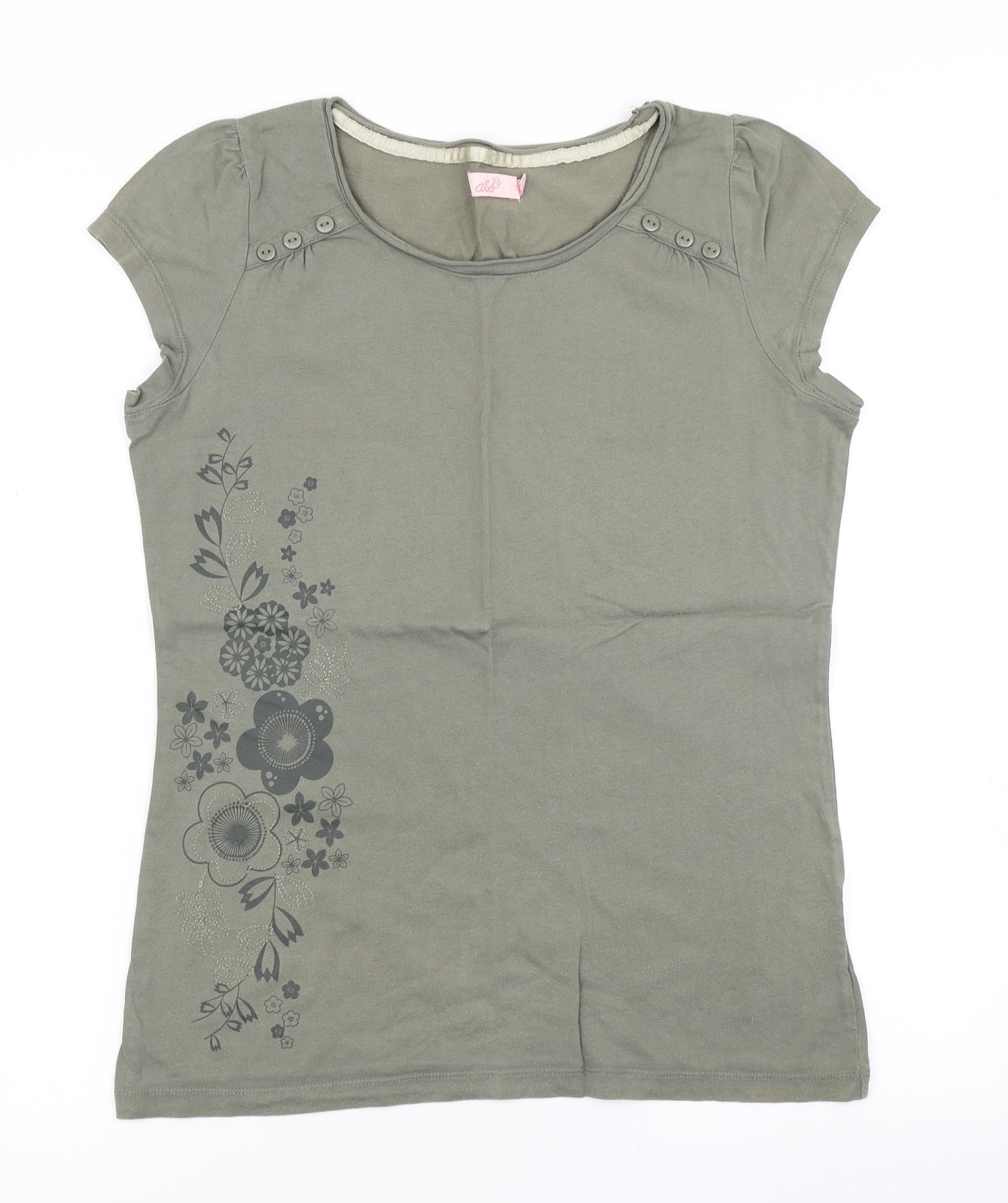 Als Womens Green   Basic T-Shirt Size 12