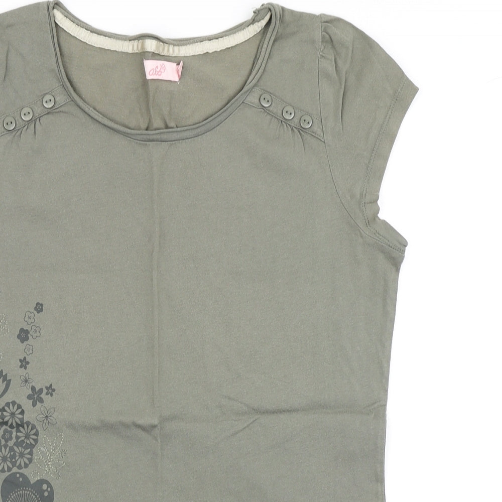 Als Womens Green   Basic T-Shirt Size 12