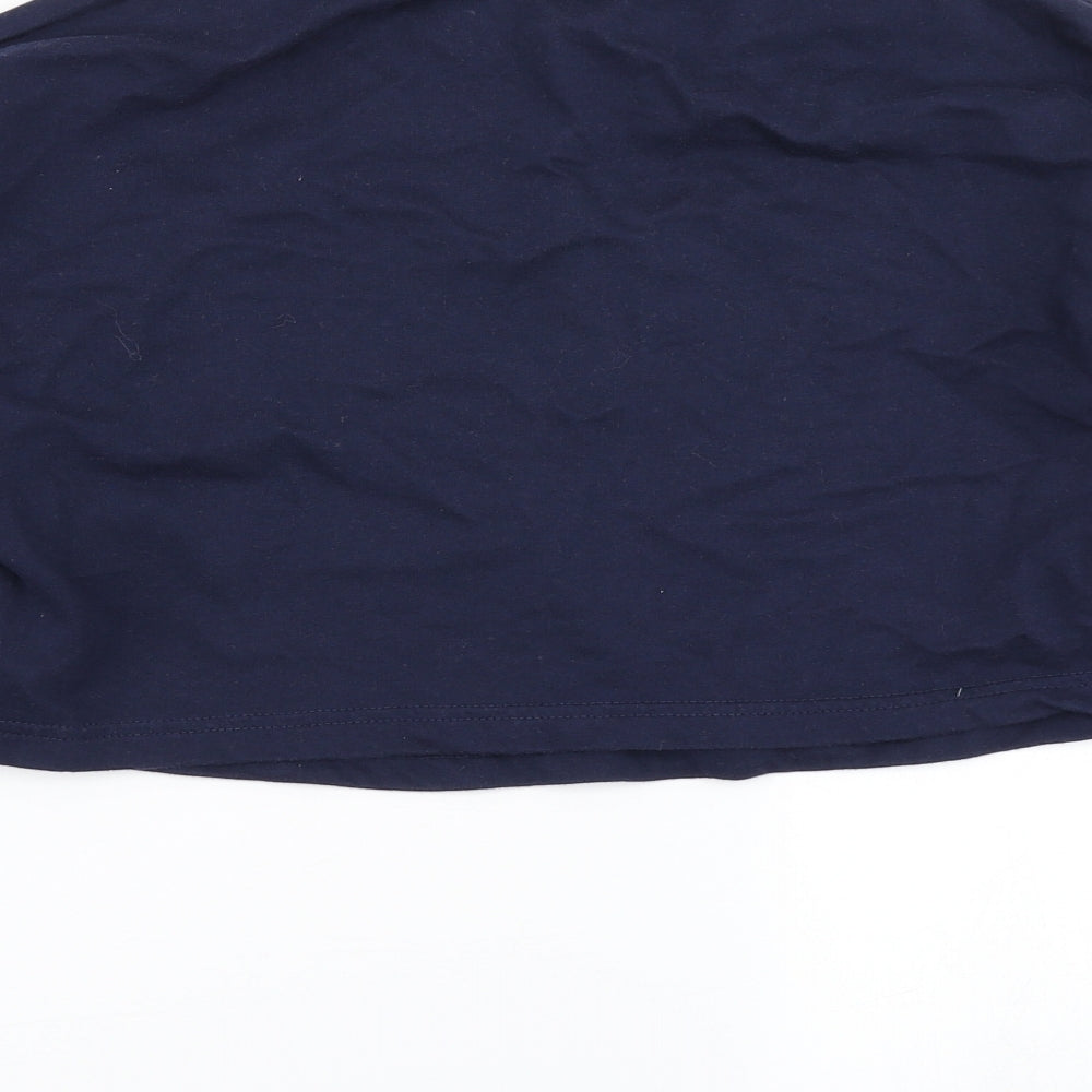 Missguided Womens Blue   Pullover Sweatshirt Size 8  - Cropped