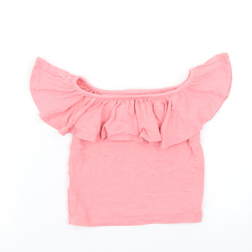 River Island Girls Pink   Basic T-Shirt Size 5-6 Years