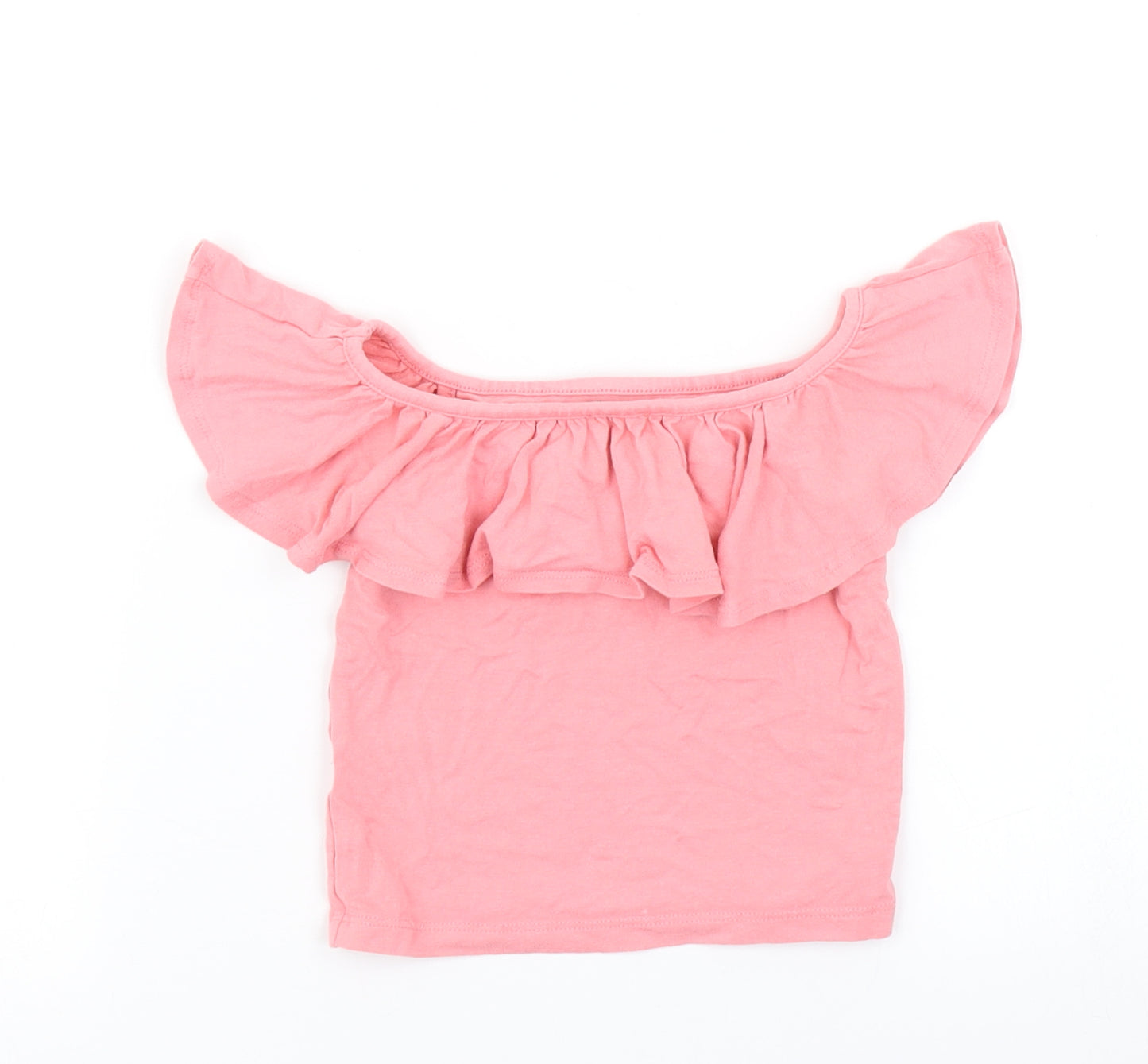 River Island Girls Pink   Basic T-Shirt Size 5-6 Years