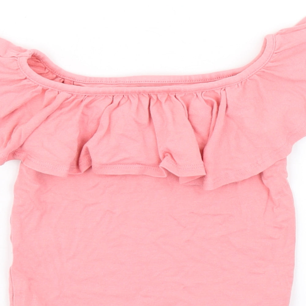 River Island Girls Pink   Basic T-Shirt Size 5-6 Years