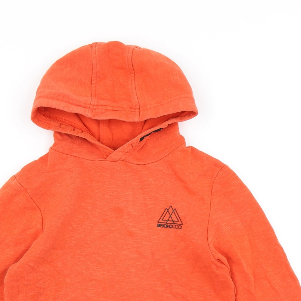 George Boys Orange   Pullover Hoodie Size 6-7 Years