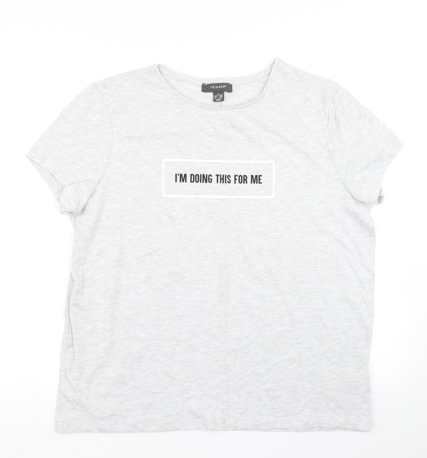 Priamrk Womens Grey   Basic T-Shirt Size M