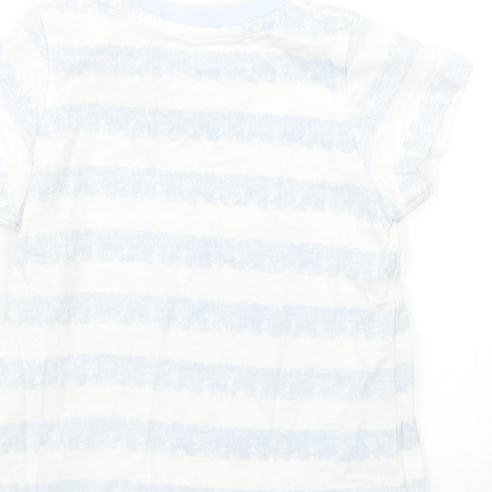 Matalan Boys Blue Striped  Basic T-Shirt Size 12-18 Months