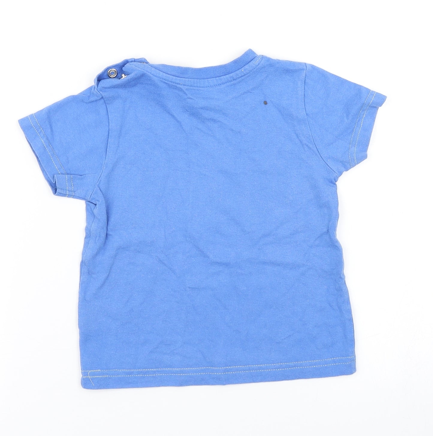 Nutmeg Boys Blue   Basic T-Shirt Size 12-18 Months  - Dog