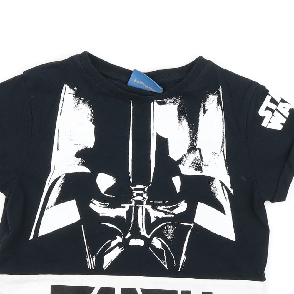 NEXT Boys Black   Basic T-Shirt Size 6 Years  - Star Wars Darth Vader