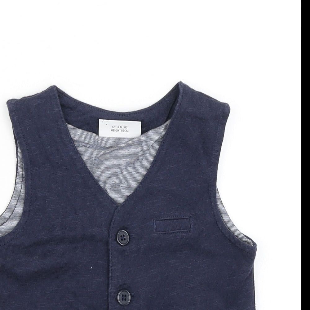 NEXT Boys Blue   Jacket Waistcoat Size 12-18 Months