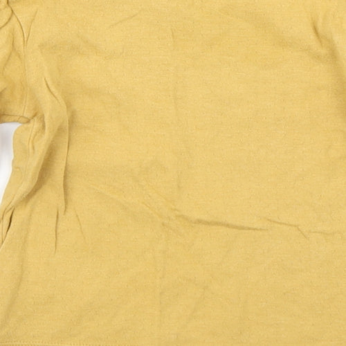 M&S Boys Yellow   Basic T-Shirt Size 12-18 Months