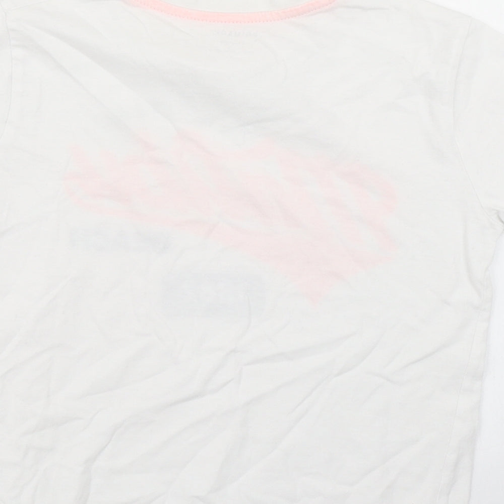Primark Boys White   Basic T-Shirt Size 6-7 Years