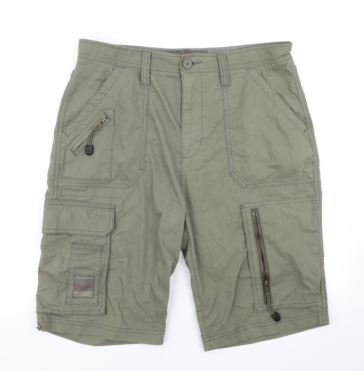 NEXT Mens Green   Cargo Shorts Size 34 in