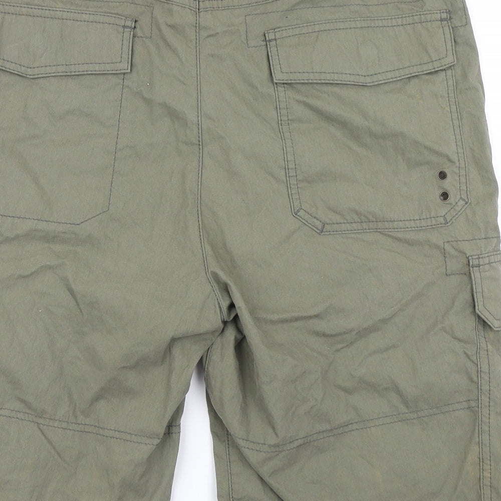 NEXT Mens Green   Cargo Shorts Size 34 in