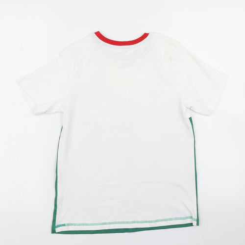 George Boys White   Basic T-Shirt Size 10-11 Years  - Welsh Rugby
