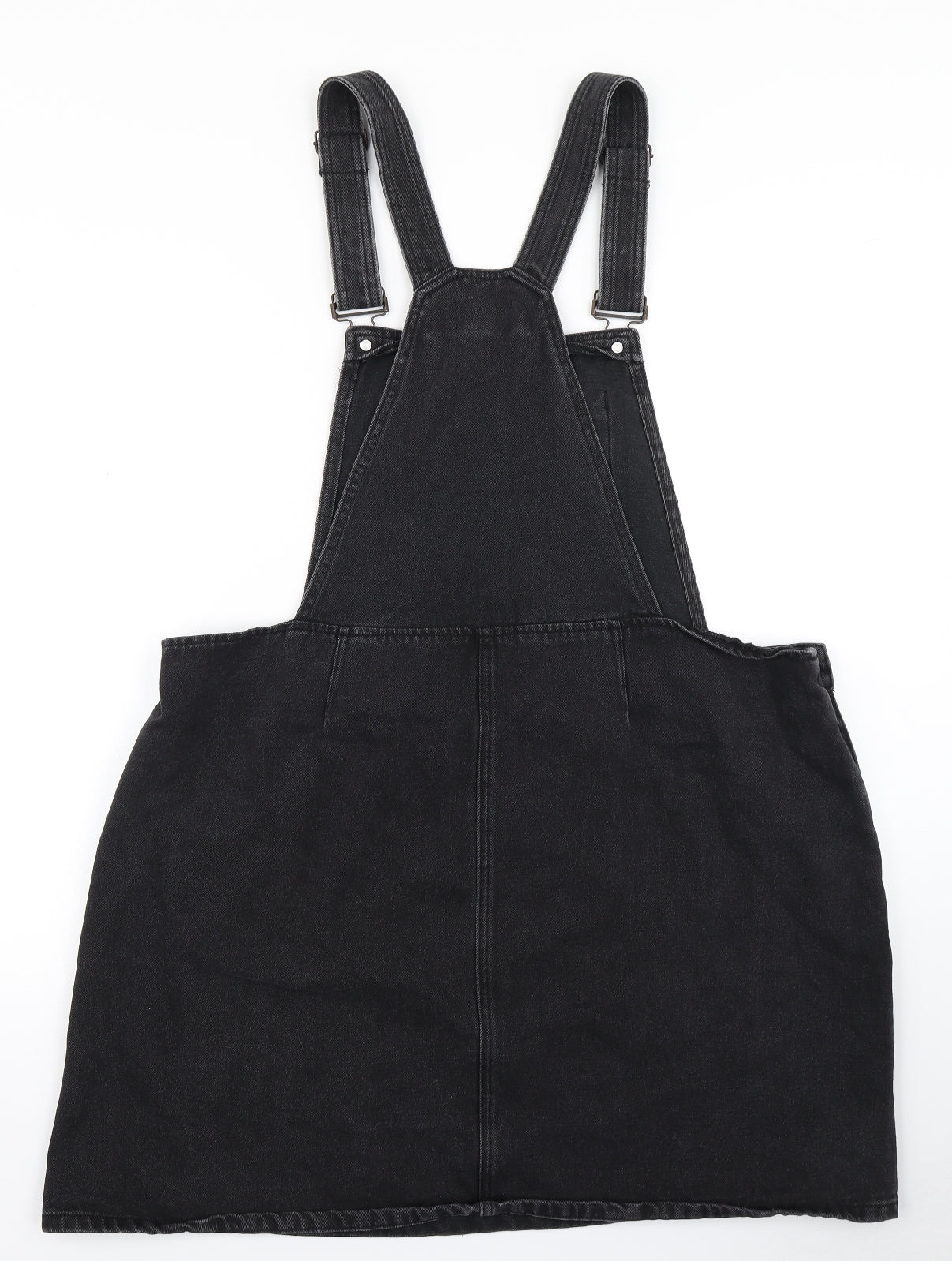 F&F Womens Black  Denim Pinafore/Dungaree Dress  Size 22