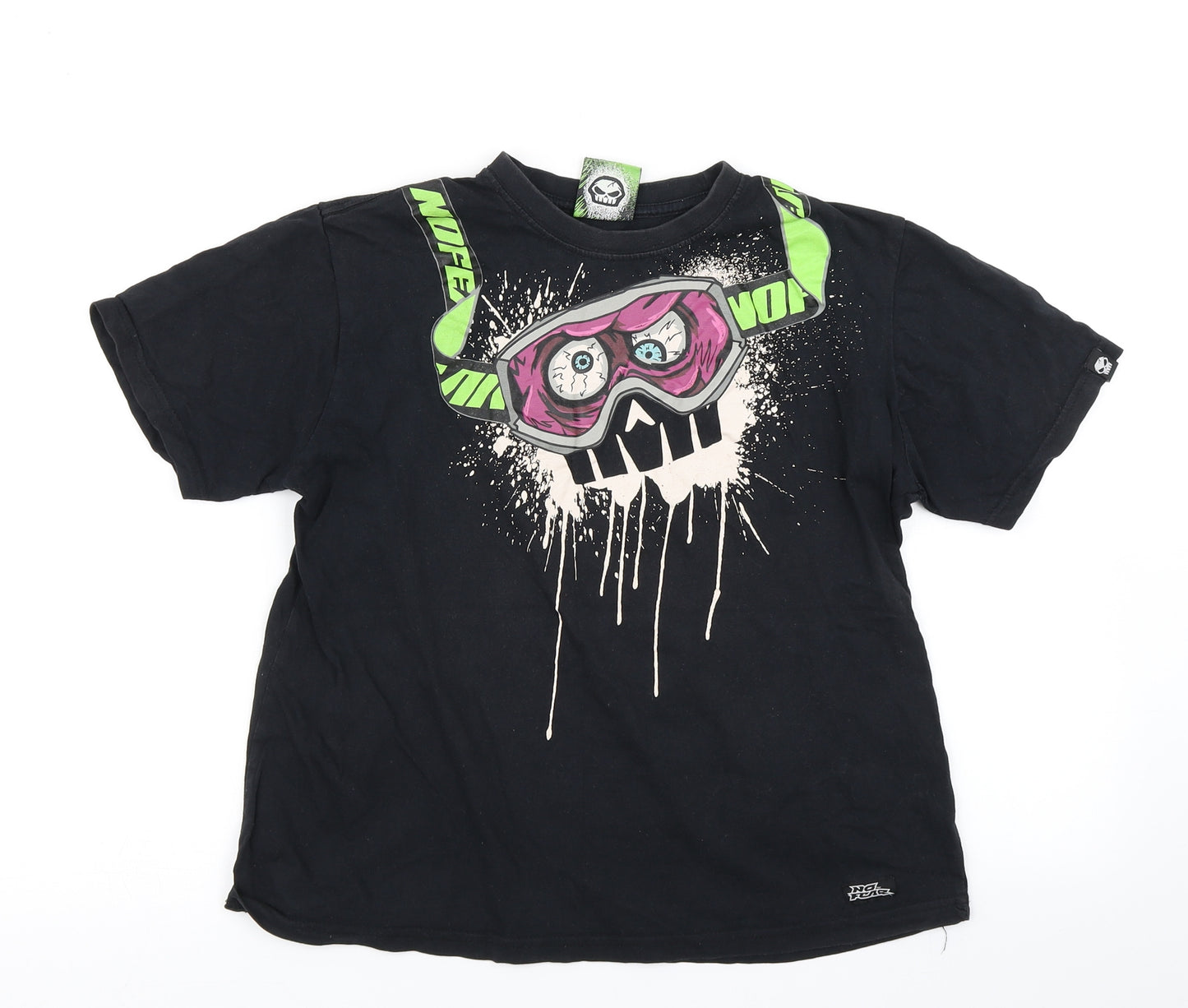 No Fear Boys Black   Basic T-Shirt Size 11-12 Years