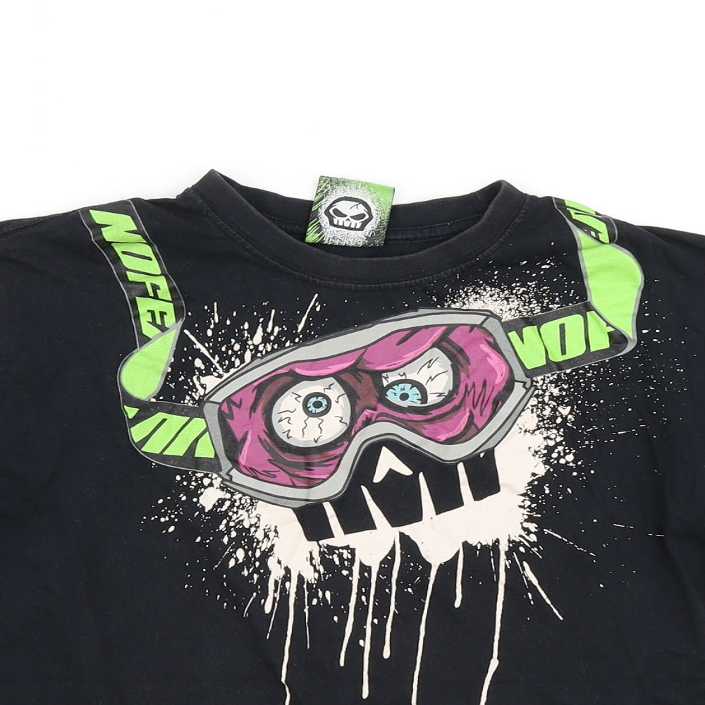 No Fear Boys Black   Basic T-Shirt Size 11-12 Years
