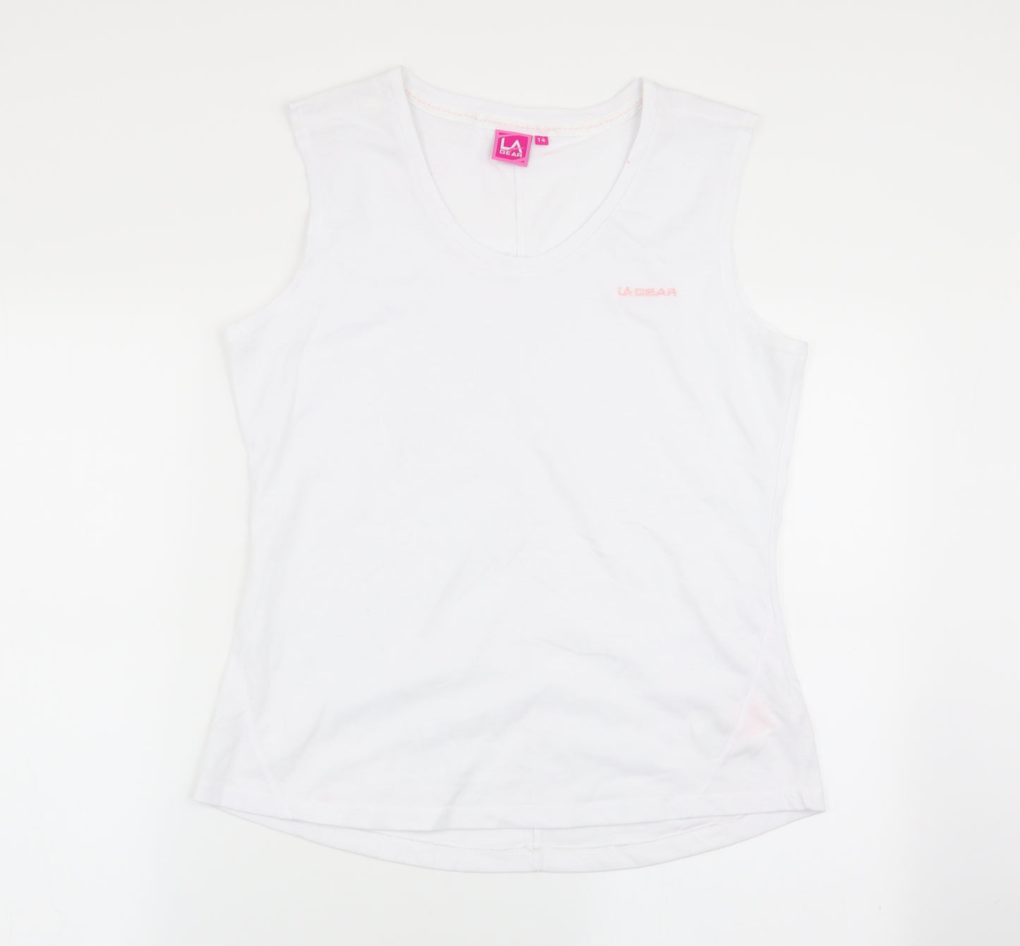 LA Gear Womens White   Basic Tank Size 14