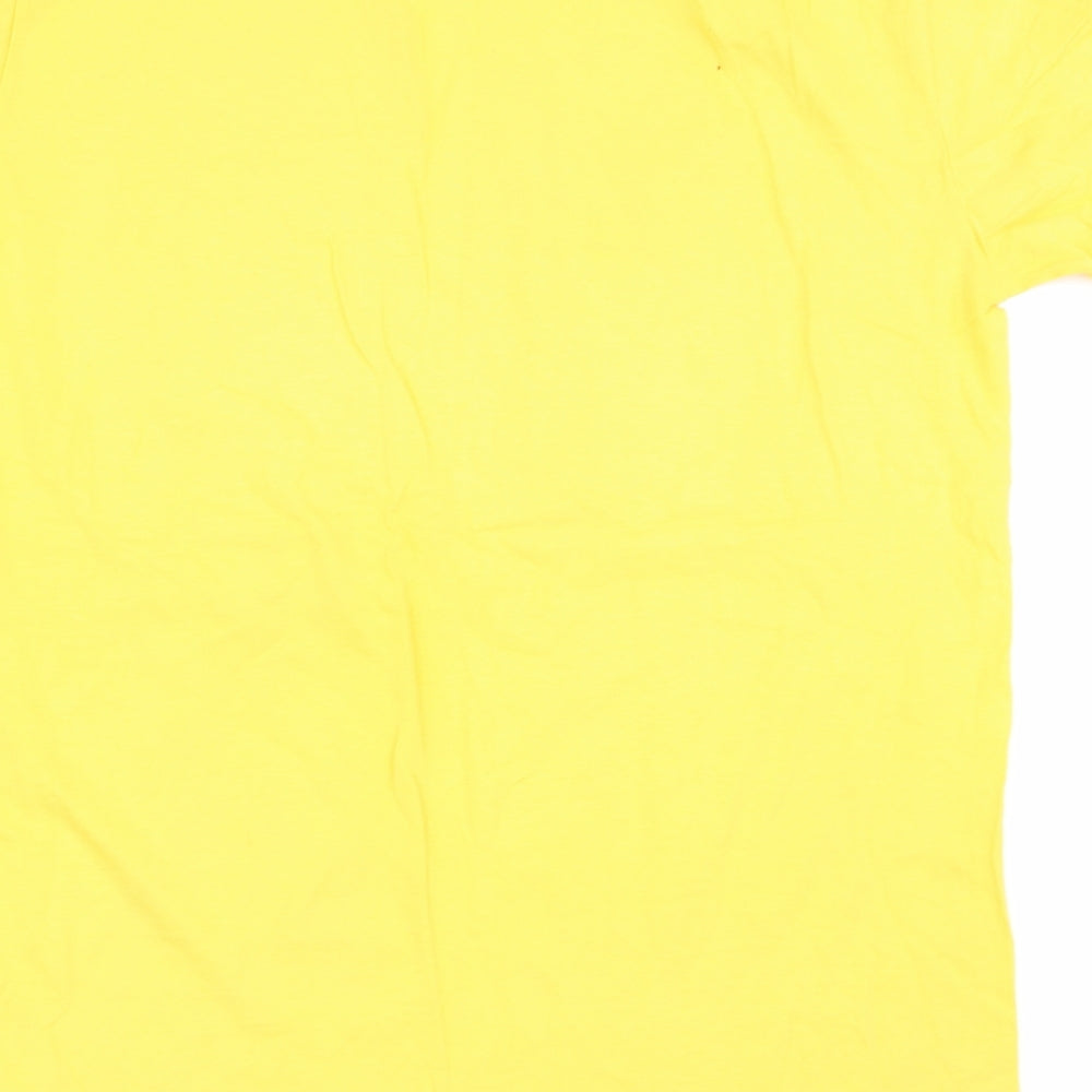 gidan Womens Yellow   Basic T-Shirt Size M