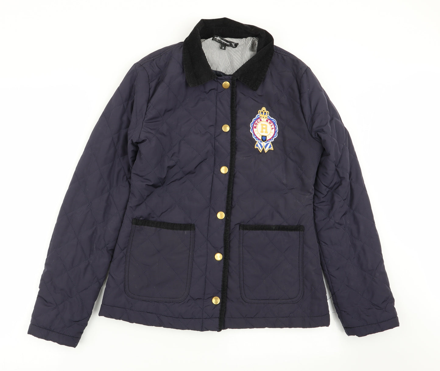 Internacionale Womens Blue   Jacket Coat Size 8