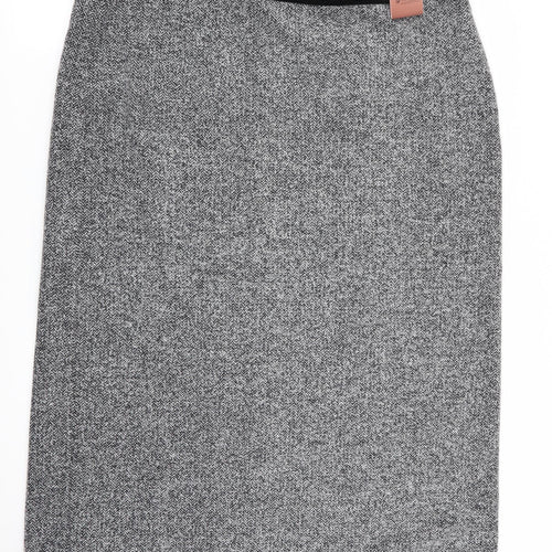 M&S Womens Grey   Flare Skirt Size 18  - Stretch waistband