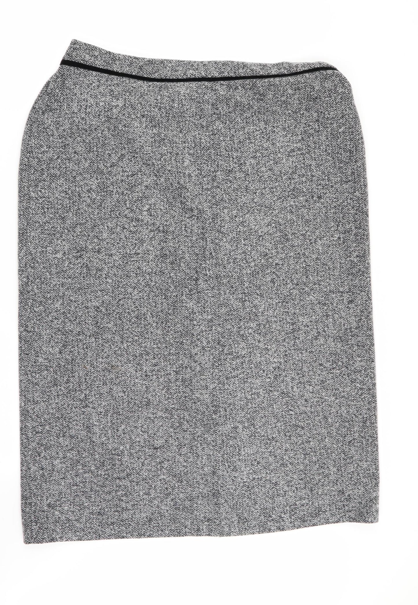 M&S Womens Grey   Flare Skirt Size 18  - Stretch waistband