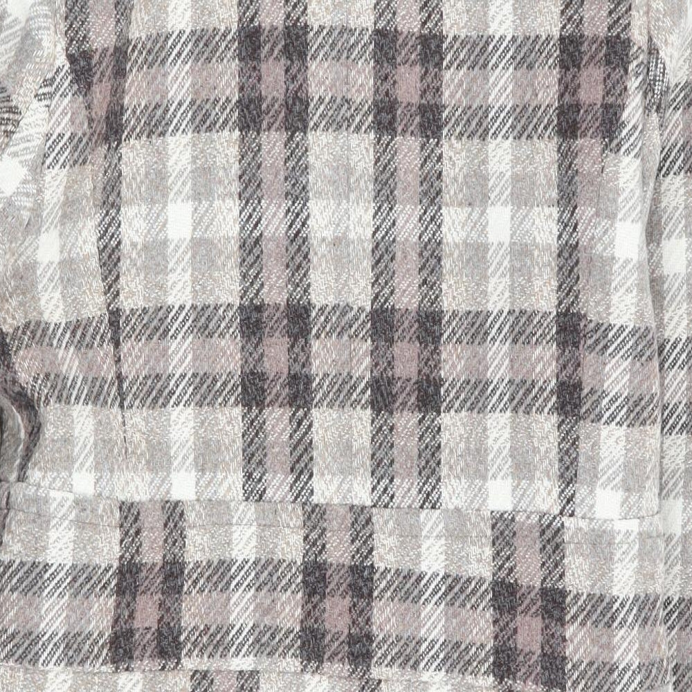 RJR.John Rocha Womens Multicoloured Check  Overcoat Coat Size 12