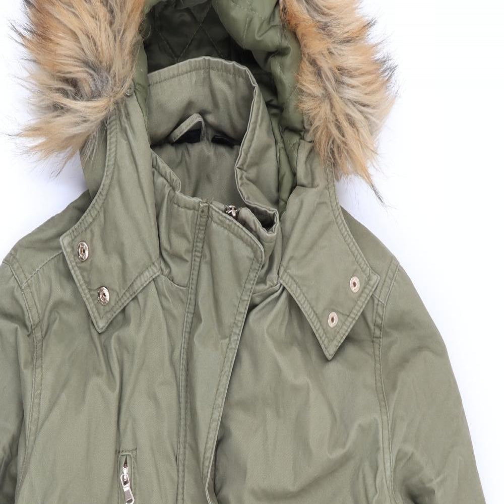 ESMARA Womens Green   Parka Coat Size 10