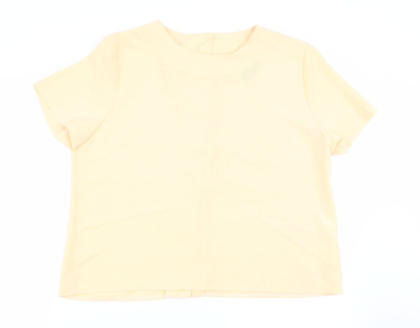 rocky creek Womens Yellow   Basic Blouse Size 16