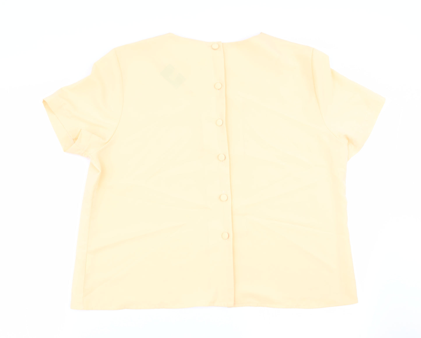 rocky creek Womens Yellow   Basic Blouse Size 16