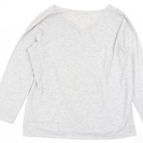 Asda George Womens Grey   Basic T-Shirt Size 24