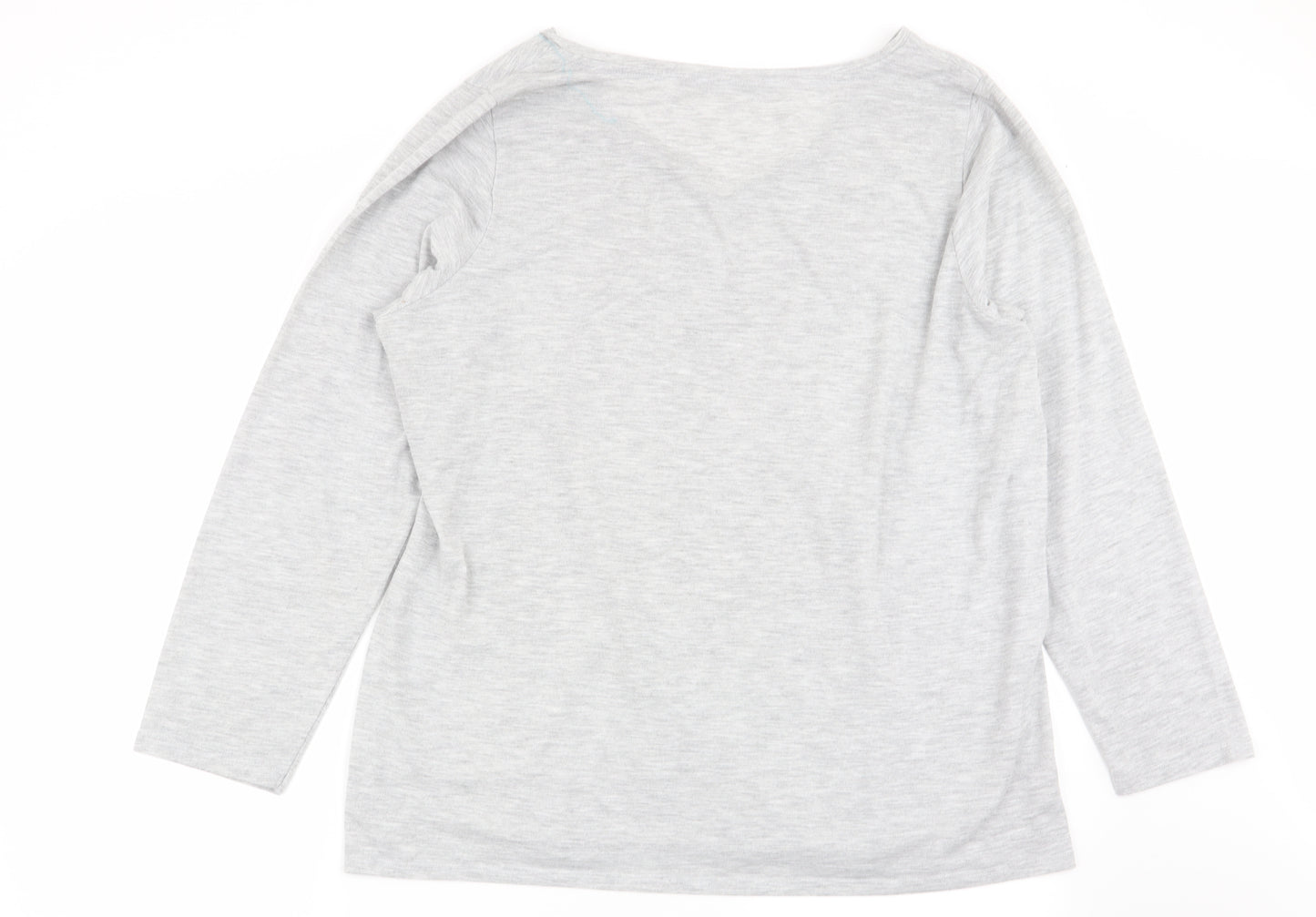 Asda George Womens Grey   Basic T-Shirt Size 24