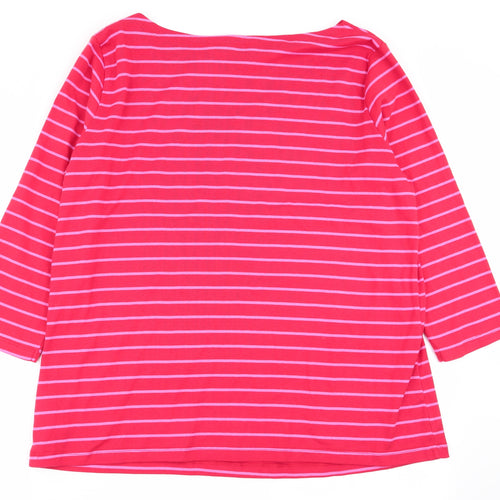 F&F Womens Multicoloured Striped  Basic T-Shirt Size 22
