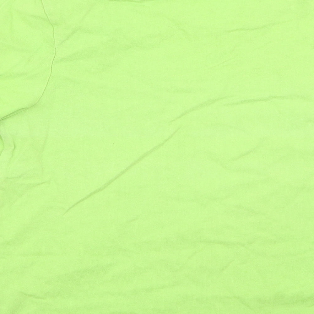 No Fear Boys Green Geometric  Basic T-Shirt Size 7-8 Years