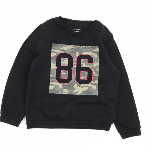 Primark Girls Black   Pullover Jumper Size 6-7 Years