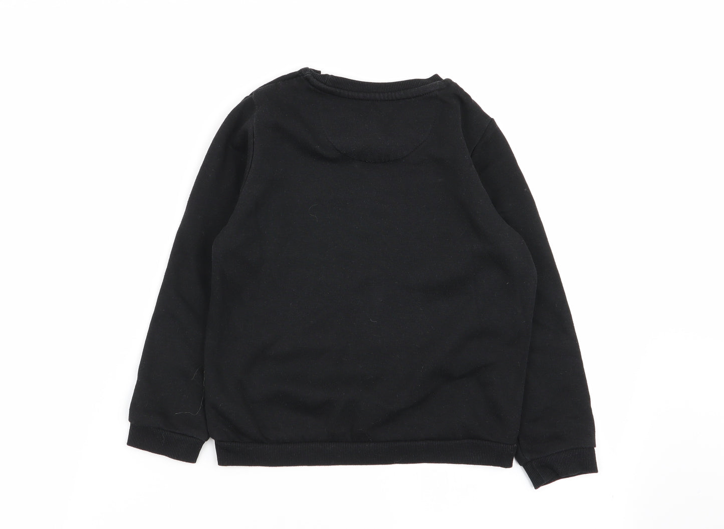 Primark Girls Black   Pullover Jumper Size 6-7 Years