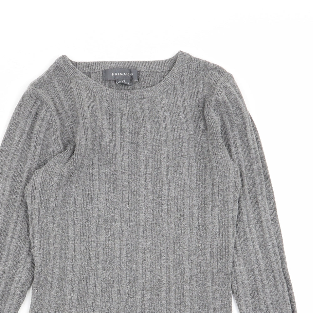 Primark Womens Grey   Basic T-Shirt Size 6