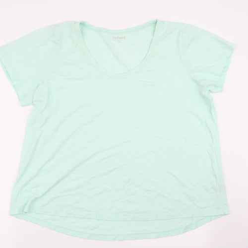 Nutmeg Womens Green   Basic T-Shirt Size 22